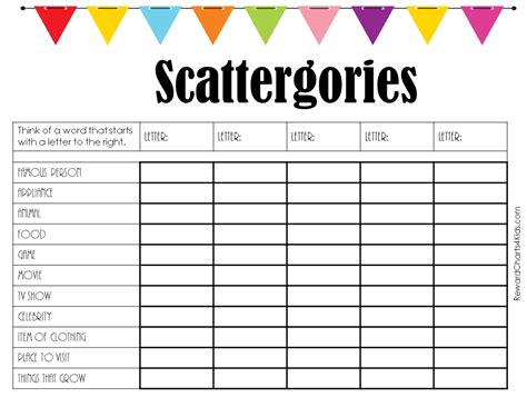 scattergories generator